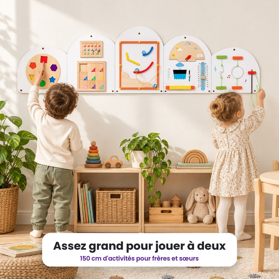 Busy board mural Nuage blanc : enfant qui joue