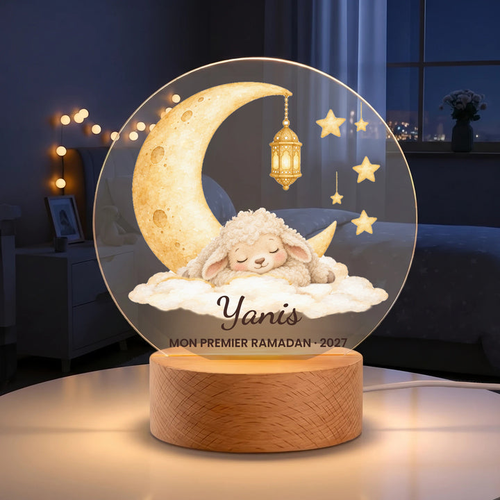 Veilleuse Mon Premier Ramadan personnalisée avec prénom