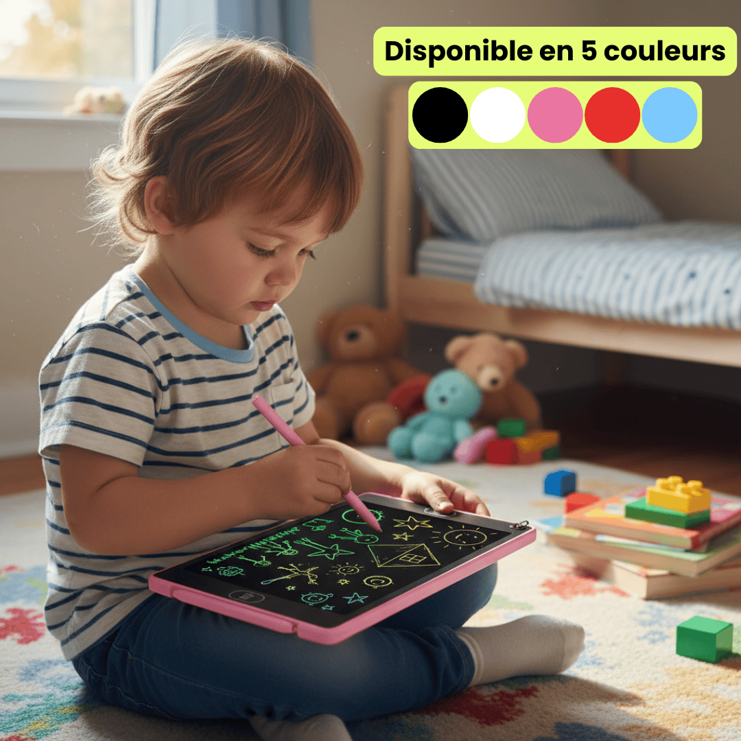 2 Pack Tablette Dessin Enfants, Tablette D'Écriture Lcd Colorée De 10