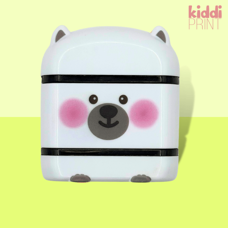 kiddiprint.com Tampon Ourson Stamppi+ - Tampon Textile Personnalisé Double Face Pour Vêtement