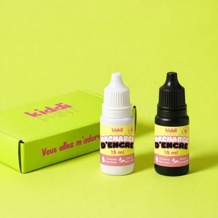 kiddiprint.com Recharge encre Recharge Encre textile 15ml tampon encreur personnalisé