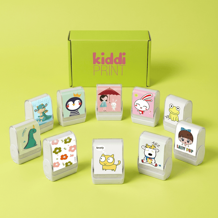 kiddiprint.com Tampon Stamppi™ - Tampon Personnalisé Cartoon Mignon