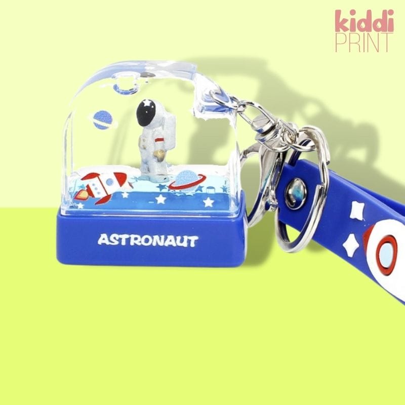 kiddiprint.com 0 Astronaute Stamppi™ - Porte Clefs Tampon Personnalisé