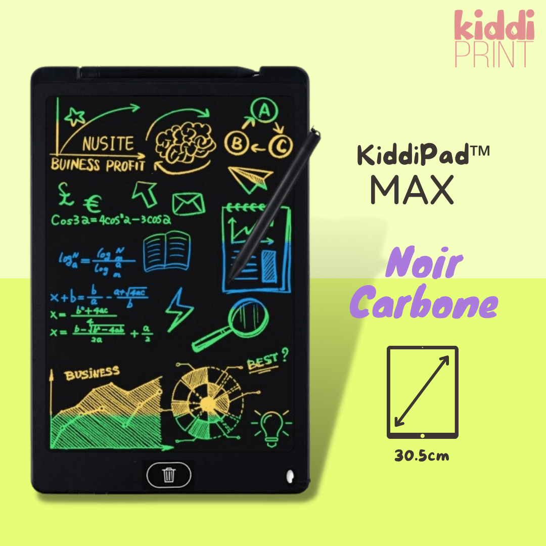 kiddiprint.com 0 Carbone / Max KiddiPad™ - Tablette de dessin digital éducative pour enfant