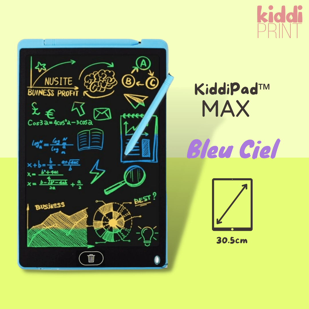 kiddiprint.com 0 Ciel / Max KiddiPad™ - Tablette de dessin digital éducative pour enfant
