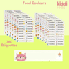 Load image into Gallery viewer, kiddiprint.com 0 Fond Couleur / 360pcs Étiquettes Autocollantes Personnalisées