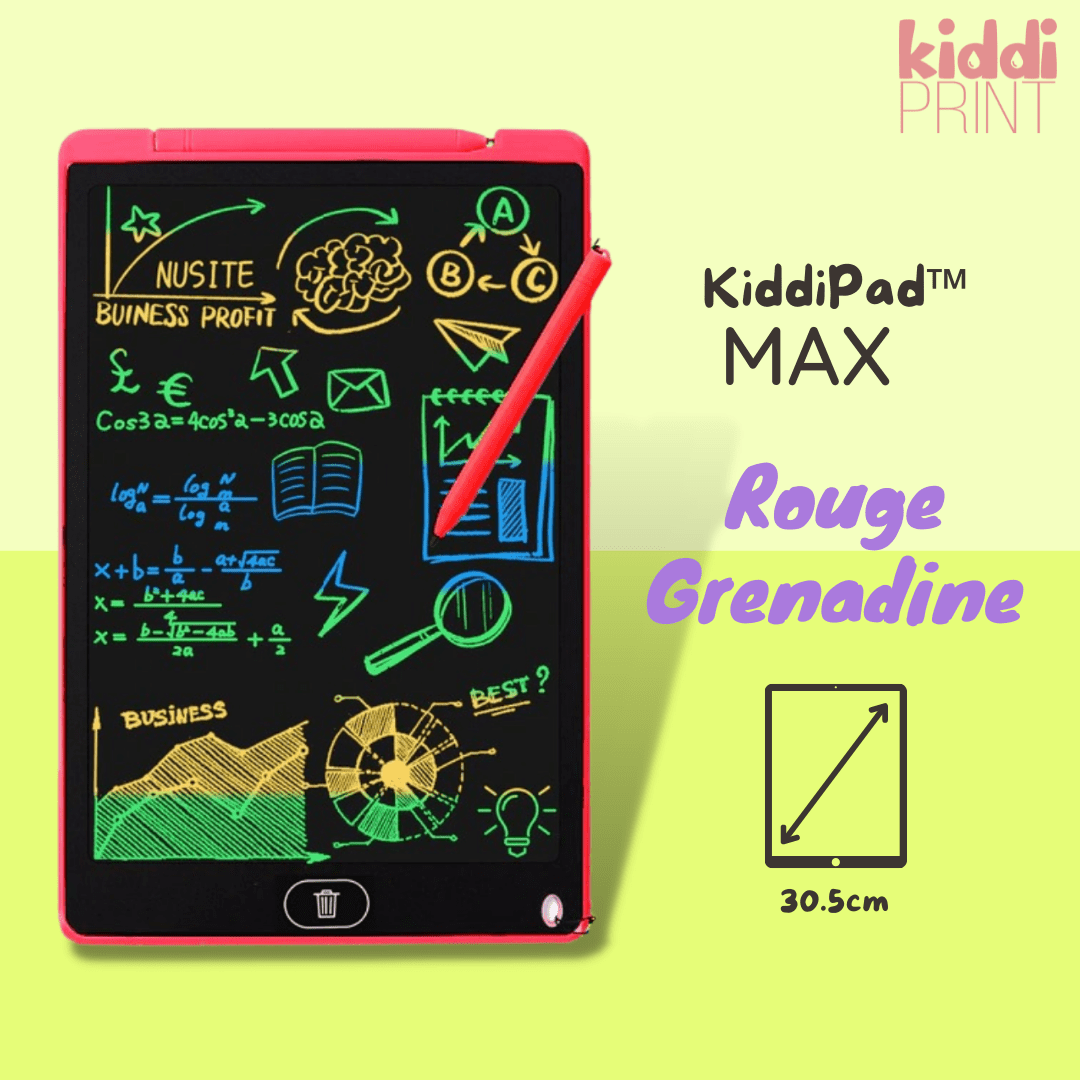 kiddiprint.com 0 Grenadine / Max KiddiPad™ - Tablette de dessin digital éducative pour enfant