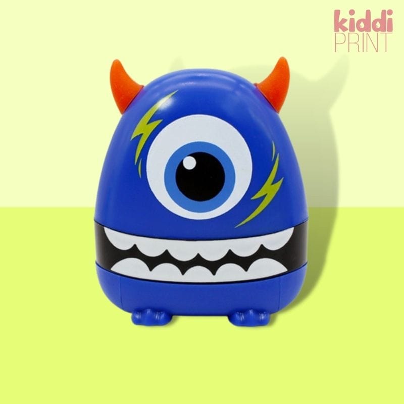 kiddiprint.com 0 Monster Bleu Stamppi™ - Monster Tampon Personnalisé