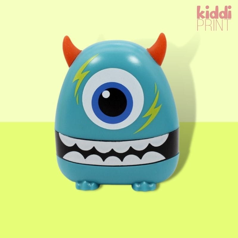 kiddiprint.com 0 Monster Cyan Stamppi™ - Monster Tampon Personnalisé