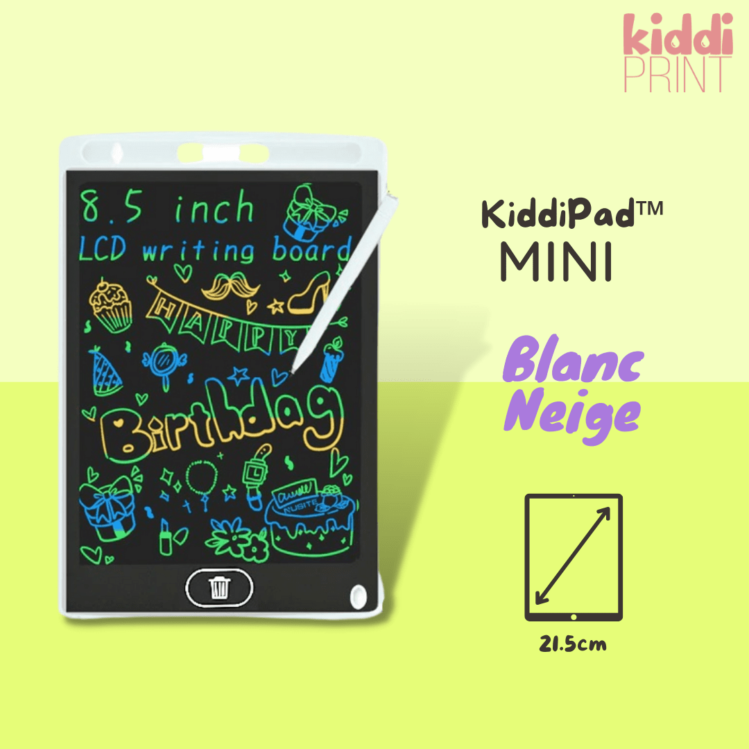 kiddiprint.com 0 Neige / Mini KiddiPad™ - Tablette de dessin digital éducative pour enfant