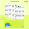kiddiprint.com 0 Transparente / 120 pcs Étiquettes Autocollantes Personnalisées